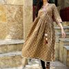 Ethnic Printed Brown Anarkali Kurta
