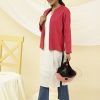 Fuchsia Pintuck Cotton Jacket