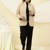 Beige Quilted Jacket